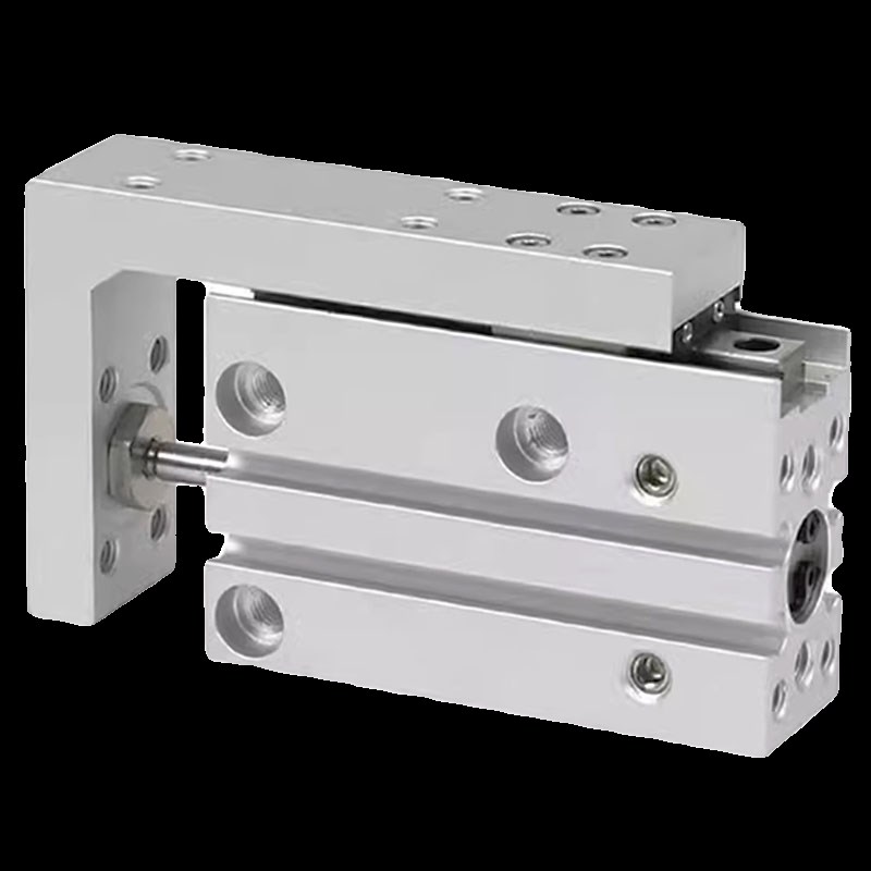 热销精密导轨滑台气缸HLH6/10/16/20-5X10X15X20X40X60侧轨型亚德