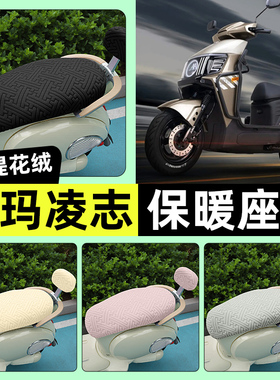 适用爱玛凌志F711/F701电动车座套冬季加绒坐垫套罩装饰改装配件