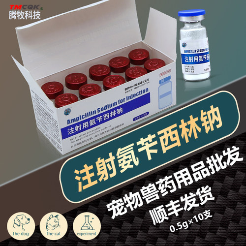 宠物犬猫消炎药注射用氨苄西林钠