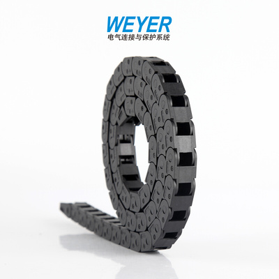 微型10系列-不能打开尼龙电缆拖链WEYER文依电气塑料坦克链