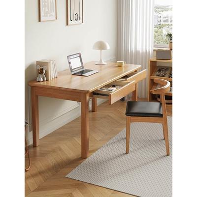 榉木书桌全实木电脑桌办公桌子中小学生家用写字桌中式简易学习桌