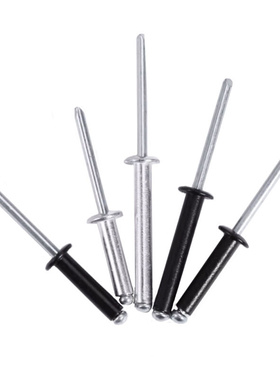 抽芯铆钉铝制拉铆钉铝合金黑色压拉钉304不锈钢拉帽卯钉M2-M6.4