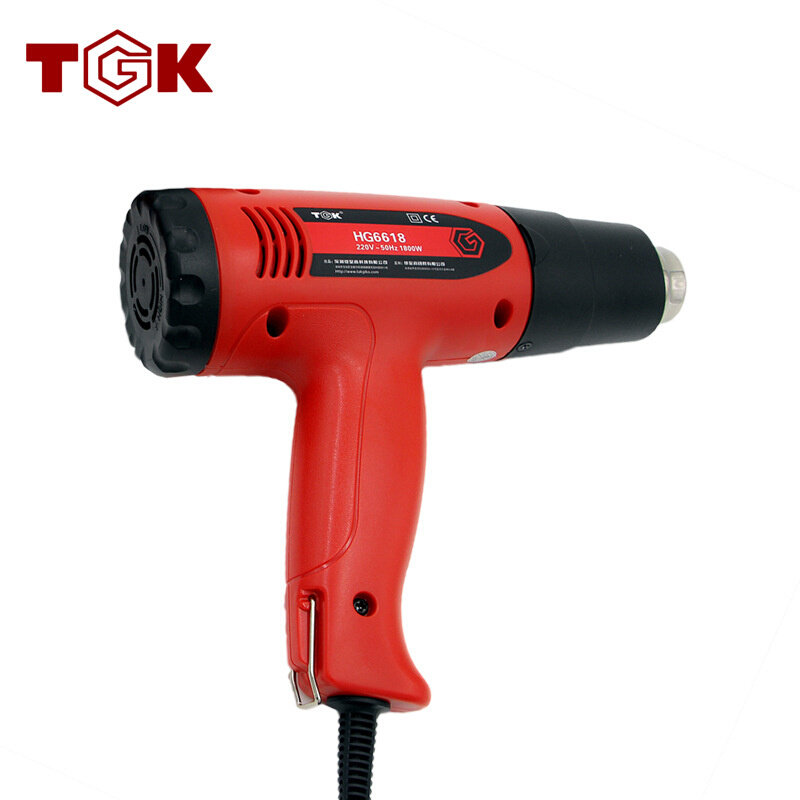 热风枪POF热收缩膜收缩袋工业1800w调温吹风机热风筒数显薄膜手工