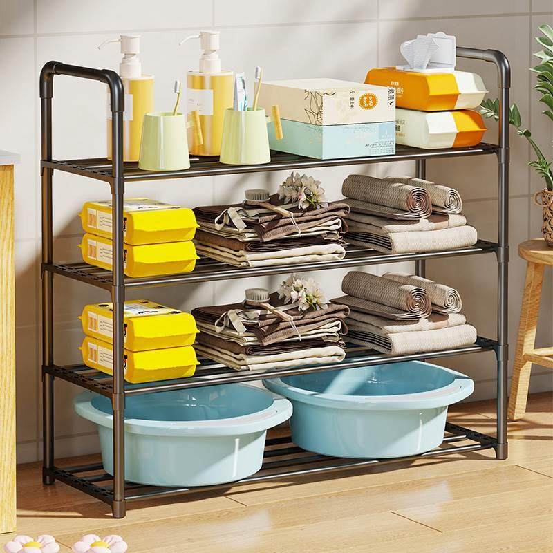卫生间置物架落地式门口鞋架子多层零食储物柜客厅收纳整理架子,童装/婴儿装/亲子装,包包,淘宝优惠券,粉丝福利购,淘宝优惠卷