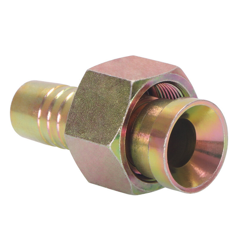 高压油管液压扣压式管接头c型74度内凹/16/18/20/22*1.5帽芯直接