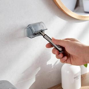 KM手动须刀架子挂卫生间放刮胡子刀架收纳刀挂架粘贴手动支架日式