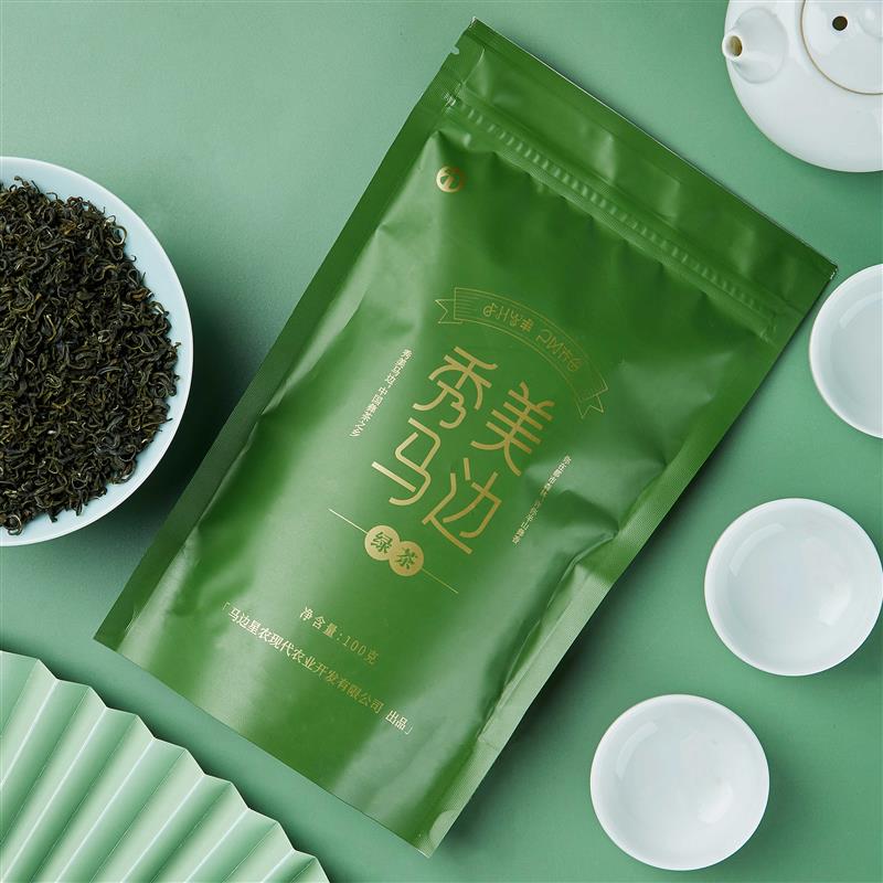 秀美马边绿茶25年新茶100g高山炒青绿茶醒醒来喝茶