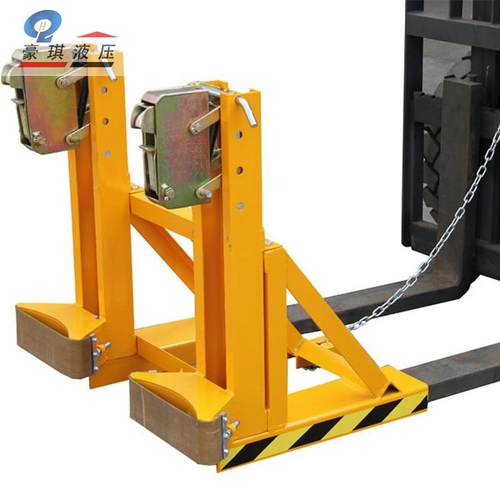 电动翻转倒桶机叉车用油桶倒料夹具鹰嘴叉车抱桶夹卸桶器