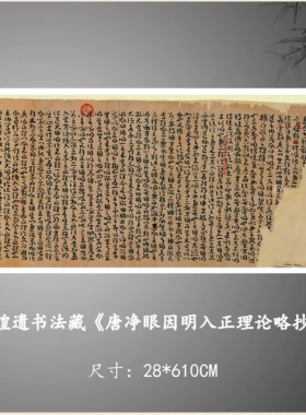 敦煌遗书法藏唐人写经因明入正理