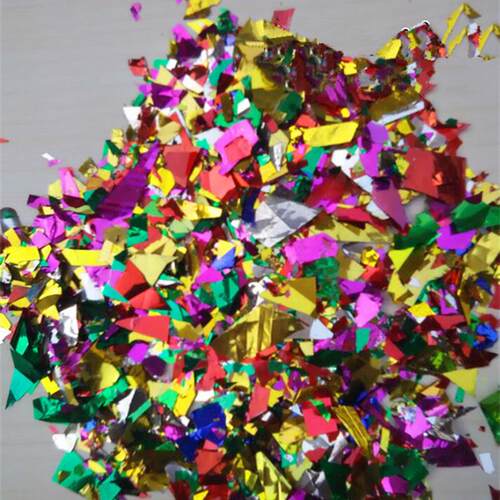 结婚用品婚庆手撒花碎彩纸碎金纸彩色亮片砸金蛋金花亮光纸