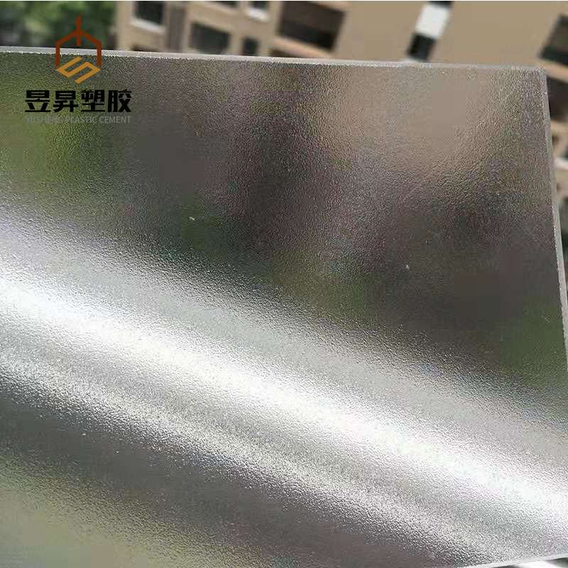 单面磨砂PC板高冲击抗划伤灯箱浴室隔断哑光半透塑料磨砂PC耐力板