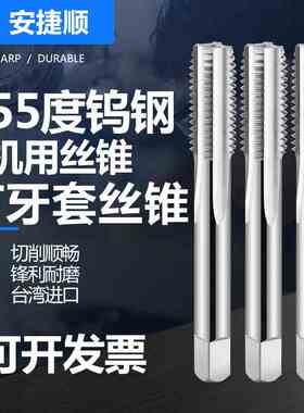 整体钨钢螺套丝锥硬质合金st牙套专用直槽丝攻ST2 3 4 5 6 8 ST10