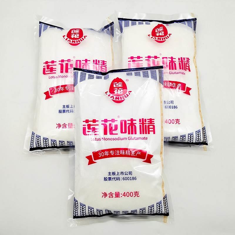 莲花粉末味精400g袋装粉末味精含盐重庆小面凉菜味精另售国泰莎麦