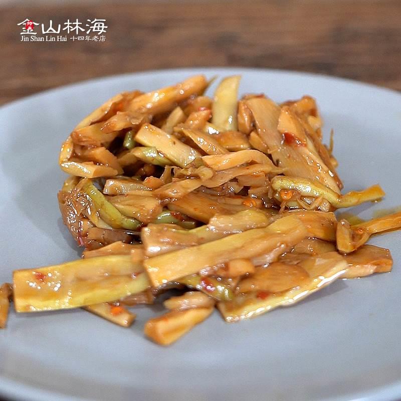 遂昌特产羽峰油焖鲜笋辣味惊雷笋制作开袋即下饭菜零食100gX5袋