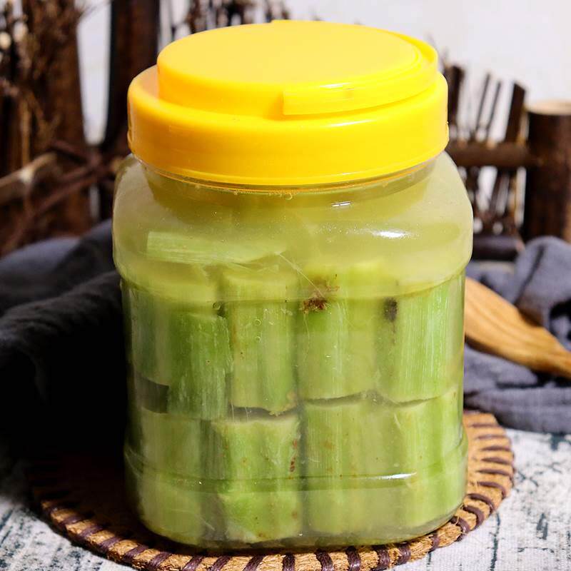 宁波三臭臭苋菜梗1kg瓶装卤水腌制霉苋菜梗臭豆腐蒸双臭绿色酱菜
