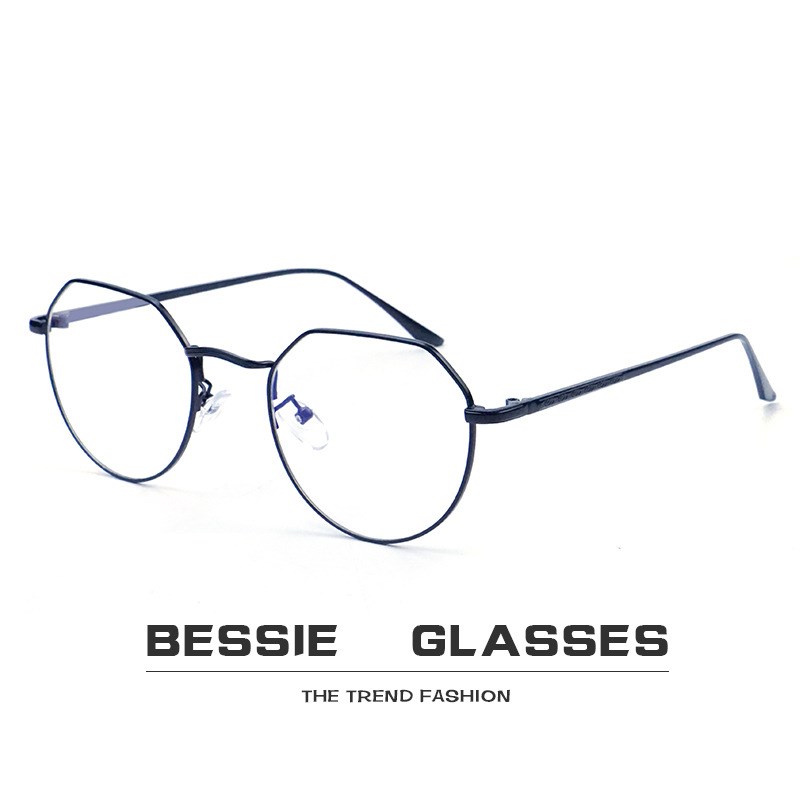 复古多边形眼镜框女不规则素颜可配近视眼镜男韩版潮平光镜网红款