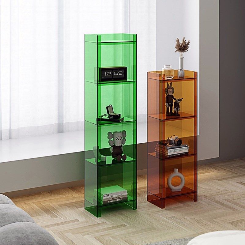 轻奢家用亚克力透明书柜r子小书架简约落地置物架手办一体靠墙直,住宅家具,家用陈列柜,淘宝优惠券,粉丝福利购,淘宝优惠卷