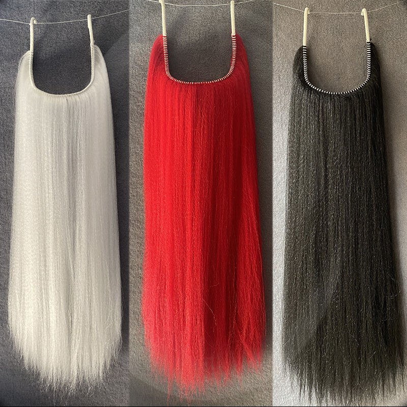 戏剧胡须成人戏曲胡子京剧髯口秦腔胡子K黑白红苍三胡满胡儿童表