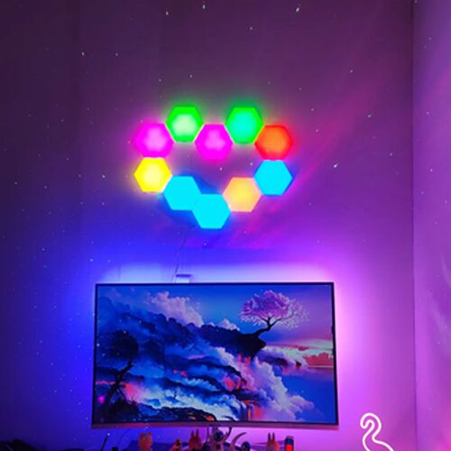 电脑同步背景灯显示器氛围电竞吃鸡E流光溢彩桌面机箱随屏溢彩灯