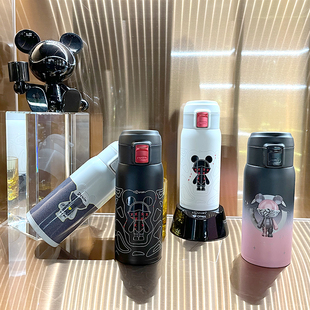 星际熊小清新便携杯奥氏体不锈钢保温杯随手礼品质感水杯