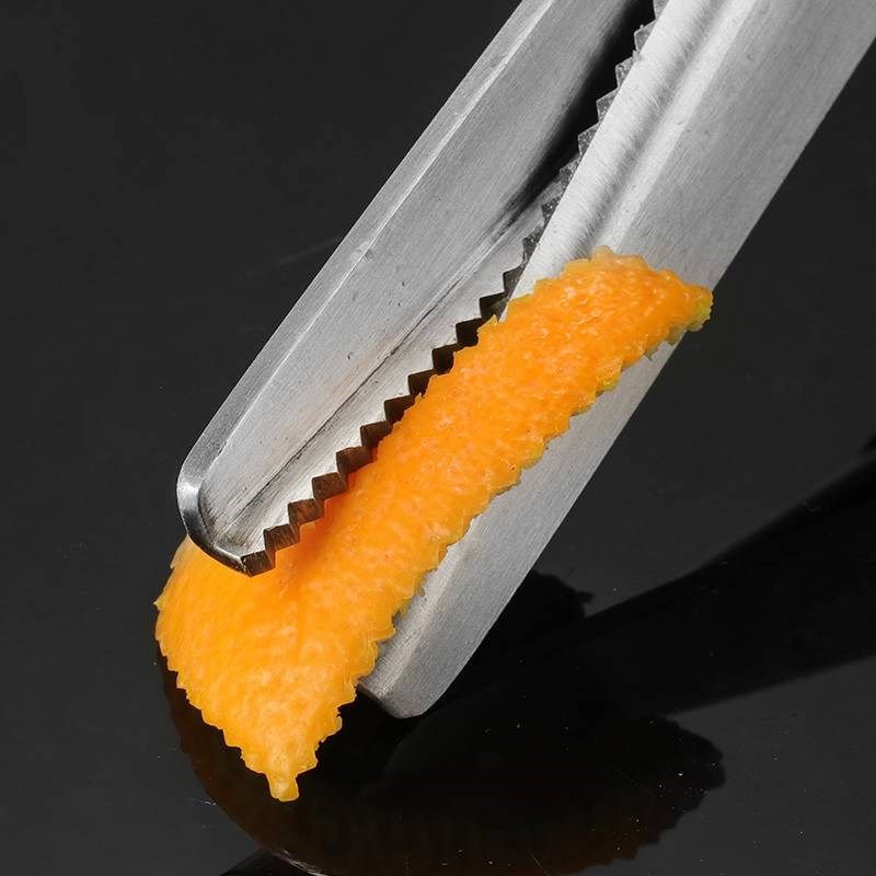酒吧不锈钢锯齿剪刀 橙皮柠檬皮形状花边剪刀 鸡尾酒橘皮装饰剪刀,文具电教/文化用品/商务用品,剪刀,淘宝优惠券,粉丝福利购,淘宝优惠卷