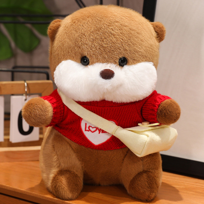 穿衣服的水獭宝宝公仔毛绒玩具布娃娃抱着睡觉豚鼠玩偶女生小礼物,玩具/童车/益智/积木/模型,毛绒/玩偶/公仔/布艺类玩具,淘宝优惠券,粉丝福利购,淘宝优惠卷