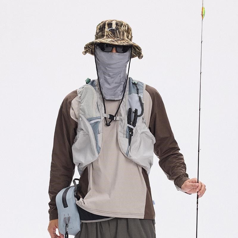 2025新款山系户外多功能坎肩跑步运动钓鱼马甲男短款工装骑行背心,男装,常规马甲,淘宝优惠券,粉丝福利购,淘宝优惠卷