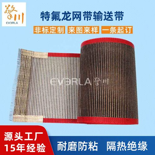 耐高温特氟龙网带输送带网带烘焙机烘干机N输送皮带铁氟龙网格布