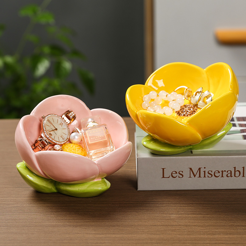 家居入户进门玄关摆件钥匙收纳盘