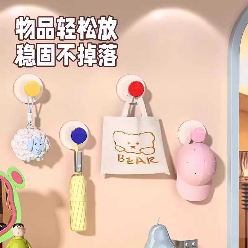 【下单立减50】多巴胺吸盘挂钩免打孔强力承重门后挂衣钩门把粘钩
