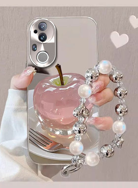 适用水晶苹果vivoS20PRO手机壳S19防摔S18E保护套S17T女S16新款S15电镀S12镜面S10夏天S9夏日S7自带S6手链S5