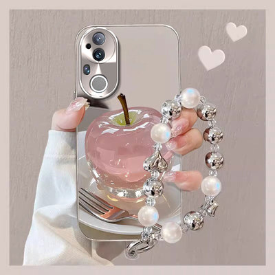 适用vivoS系列水晶苹果手机壳