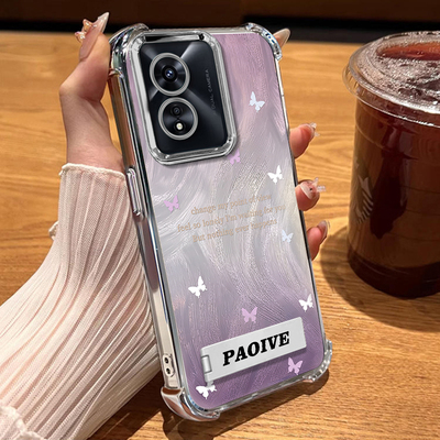 适用OPPOA系列渐变蝴蝶手机壳