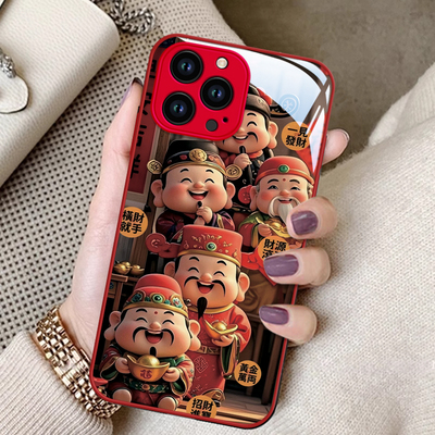 苹果系列五路财神手机壳