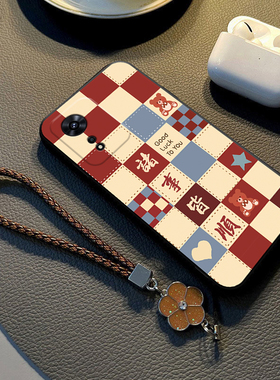 适用A6GT格子小熊OPPOA97手机壳A96/A95硅胶A93S新款A72女A58X防摔32保护套A5PRO专用A3iplus全包A2/A1活力版