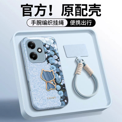 适用荣耀400系列玫瑰猫手机壳