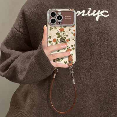 适用苹果系列满屏玫瑰手机壳