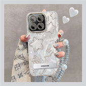 适用闪粉星星小米15手机壳14Ultra女13pro新款 12X防摔11保护套10s自带civi4pro挂绳3支架全包超薄散热轻奢风