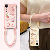适用奶酪动物vivoS30promini手机壳S20爆款 S19带挂绳S18专用S17少女心S16E外壳S15防摔S12保护套10全包9新款