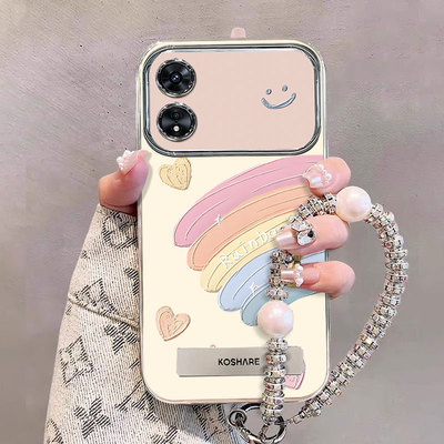 适用OPPOA系列彩虹油画手机壳