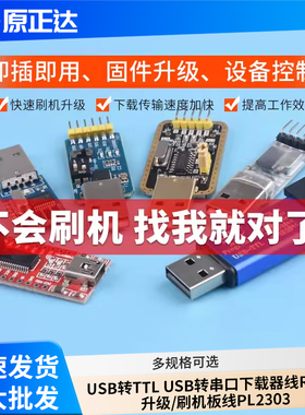 USB转TTL USB转串口下载器线CH340G模块RS232升级/刷机板线PL2303