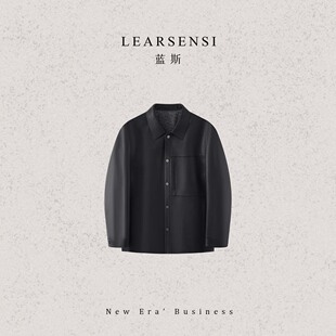 百百绵羊皮商务休闲真皮皮衣B044 易诗顿男装 YN1568 罗妙专享