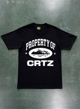 Corteiz property Of CRTZ Tee复古欧美小众街头男女宽松短袖T恤
