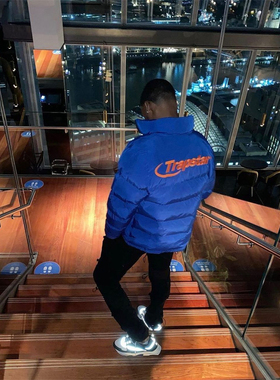 Trapstar HYPERDRIVE PUFFER JACKET亮面羽绒服情侣休闲街头ins