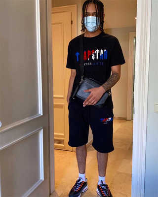 时尚街头圆领短袖短裤Trapstar