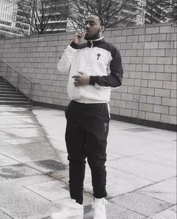 Trapstar拼色风衣夹克套装UKDRILL欧美明星同款运动街头小众潮牌