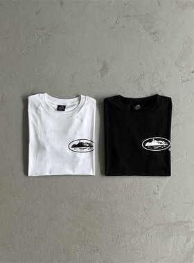 Corteiz恶魔岛Drill风美式复古西海岸Alcatraz嘻哈印花短袖T恤潮