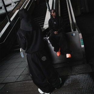 step 2.0 Hoodies Mertra 秋季 big black 双层连帽卫衣外套 男女