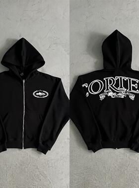 Corteiz秋季新款高品质时尚潮皇家SUP拉链开衫连帽卫衣男运动套装