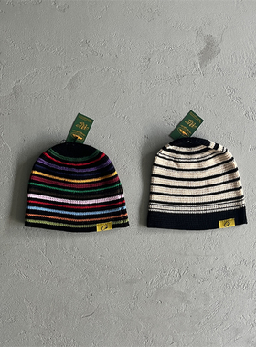 Corteiz恶魔岛Striped cold hat针织条纹彩虹冷帽欧美街头帽子UK